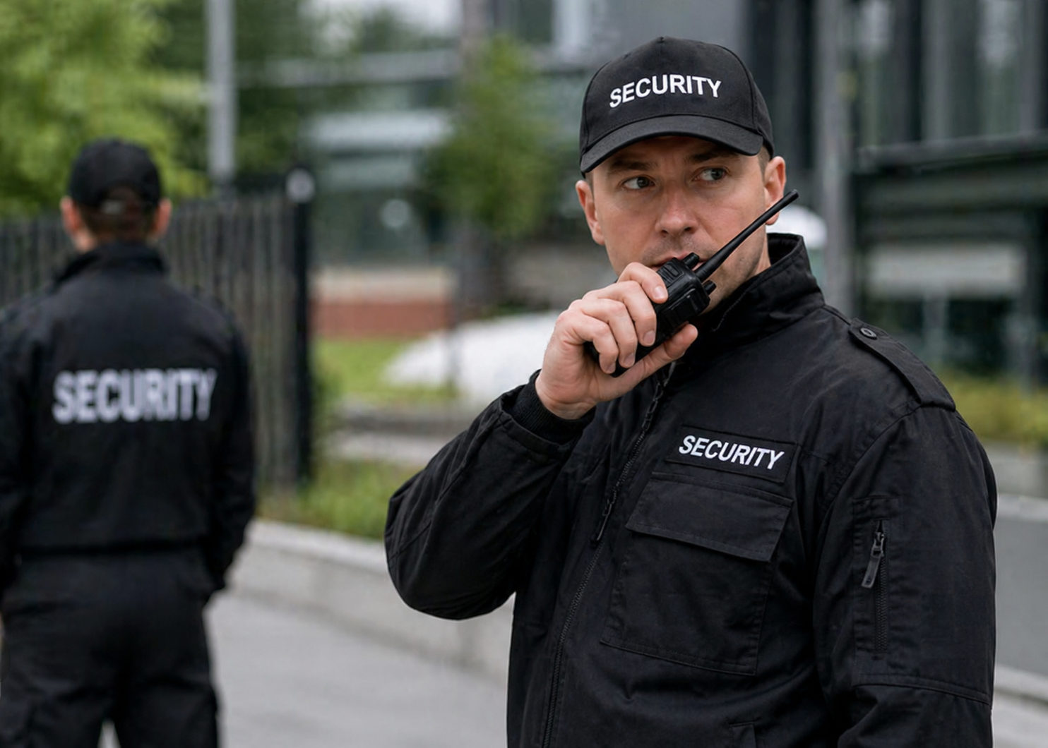 Field personnel using secure radio terminal