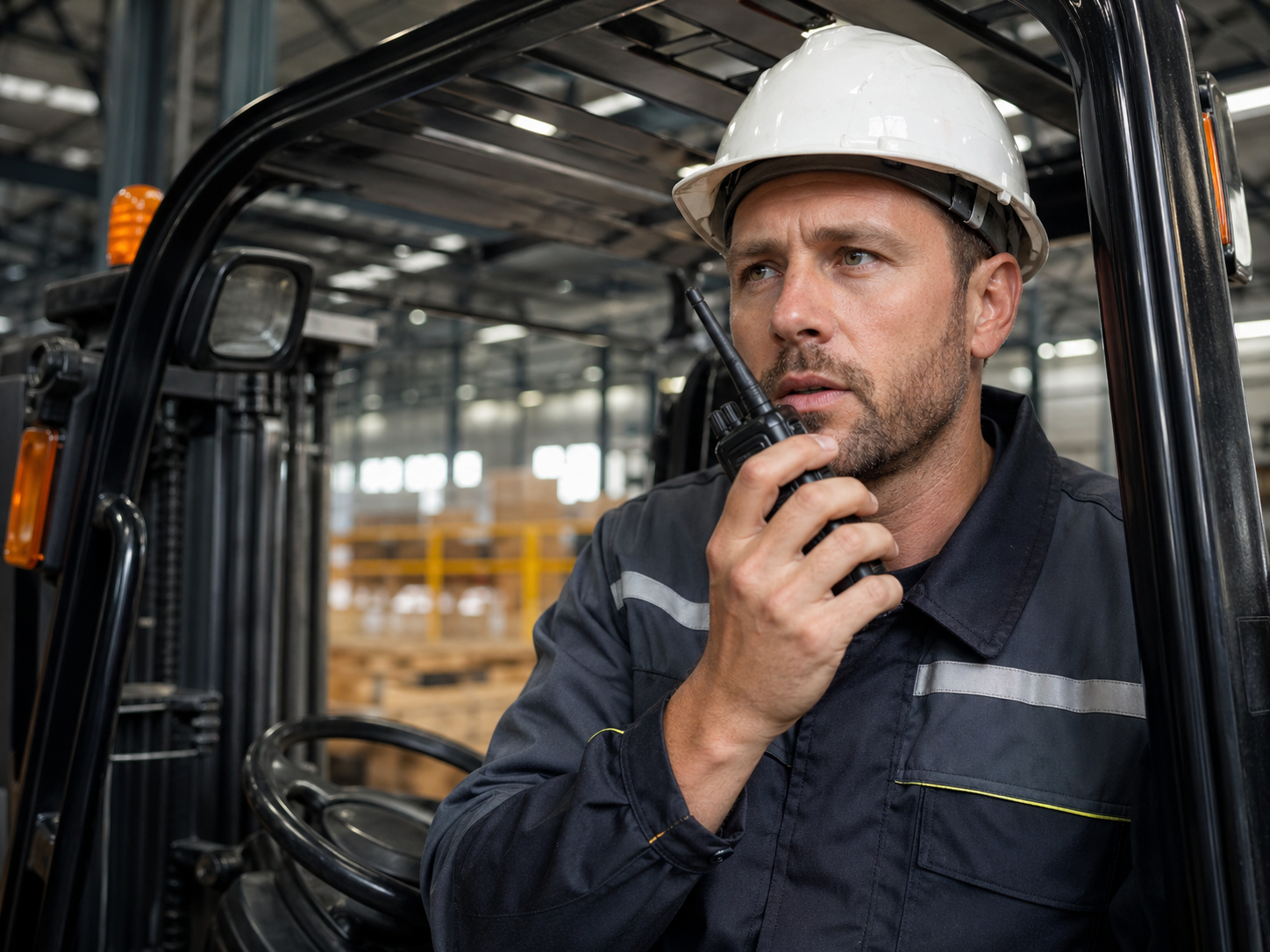 Industrial driver using dispatch communication terminal