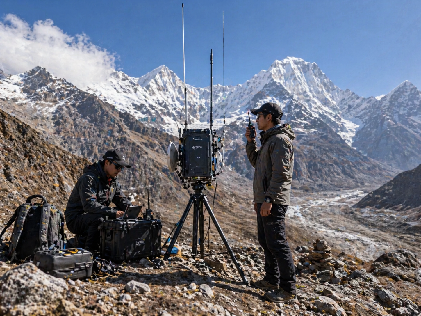 Mountain patrol self-organizing communication solution