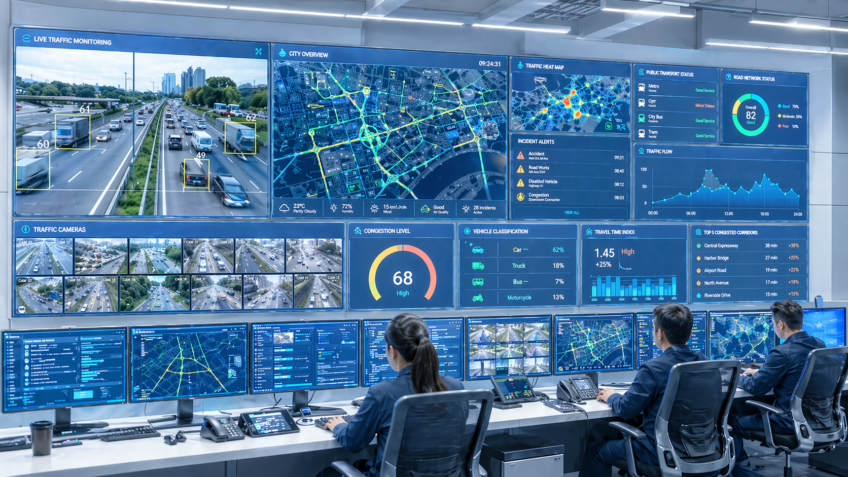 Government supervision and transport data monitoring