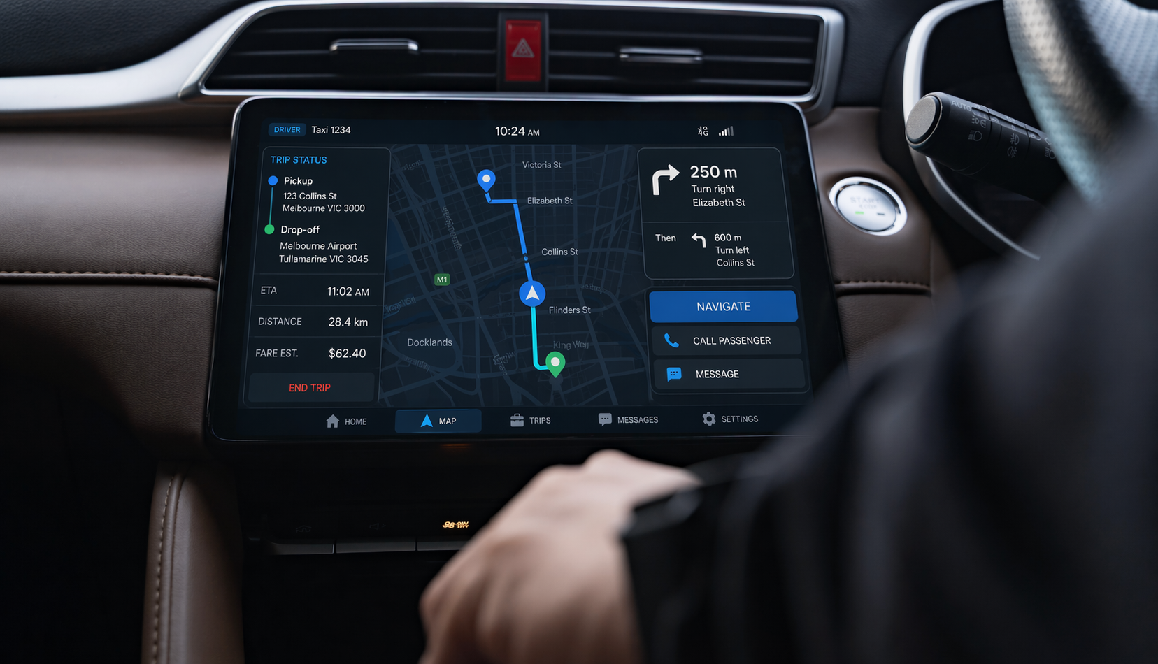 Taxi vehicle smart terminal