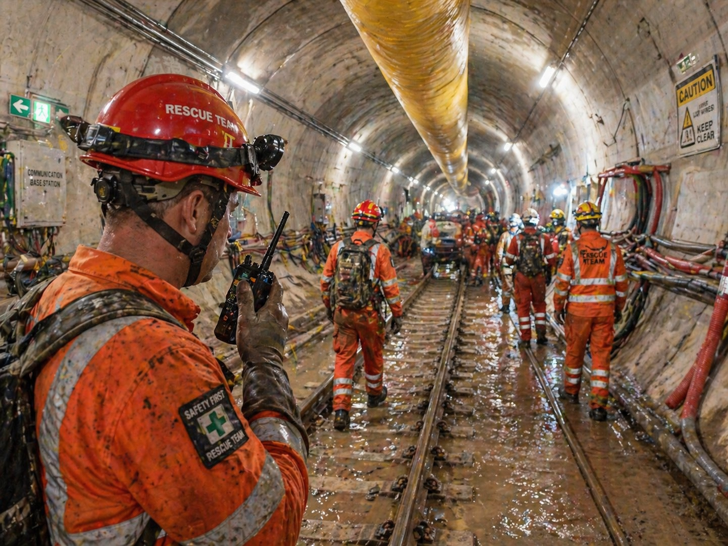 Underground emergency communication support