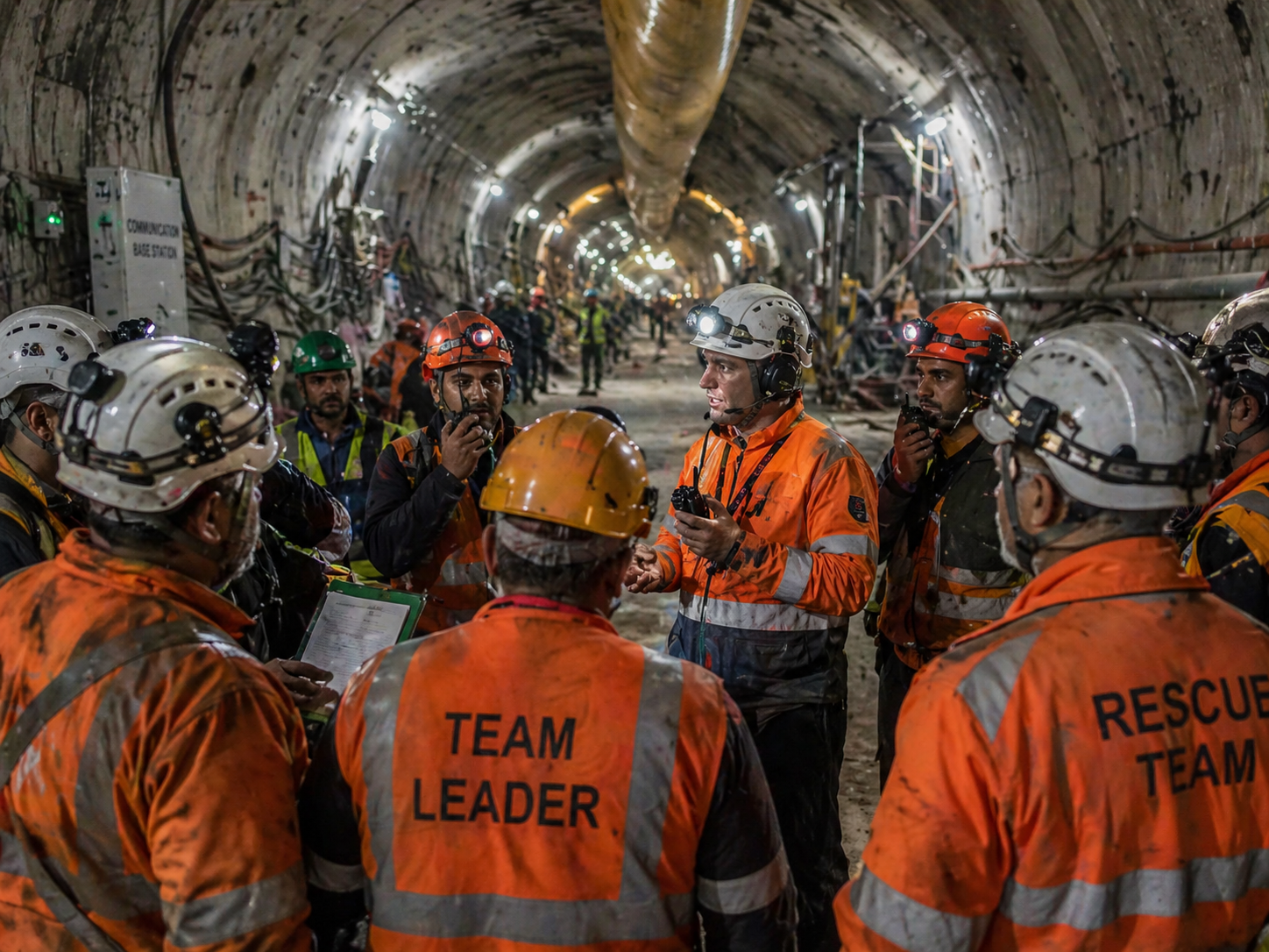 Underground team communication coordination result